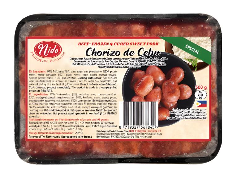 Chorizo de Cebu (Longanisa) Nida 500g