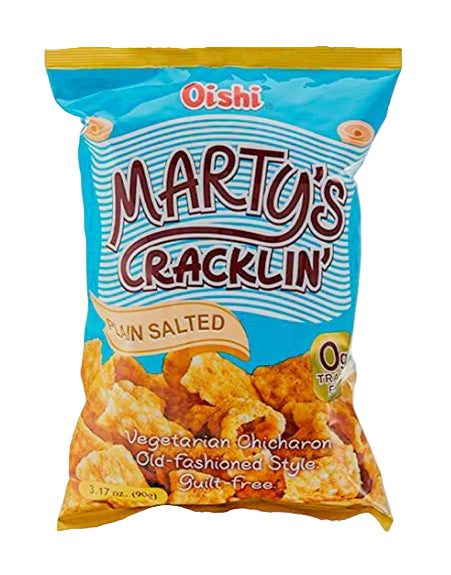 Marty's Crackling Plain Salted Chicharon - Oishi 90g