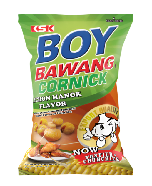 Boy Bawang Fried Corn Chips - Lechon Manok 90g