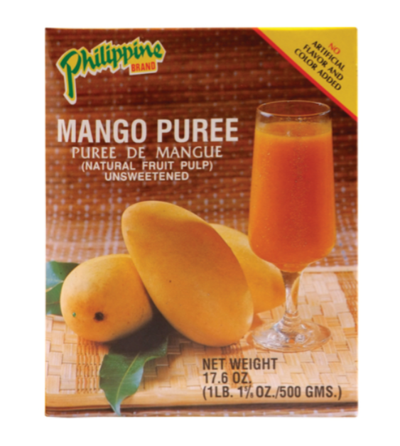Mango Puree Unsweetened - Philippine Brand 500g