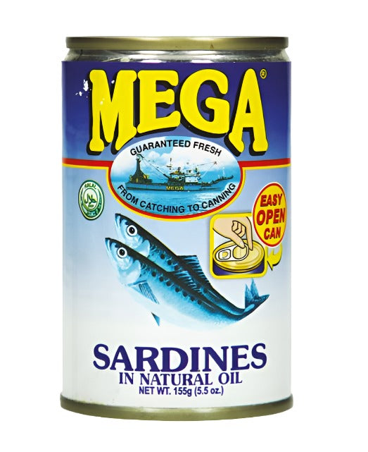 Mega Sardines in Oil 155g