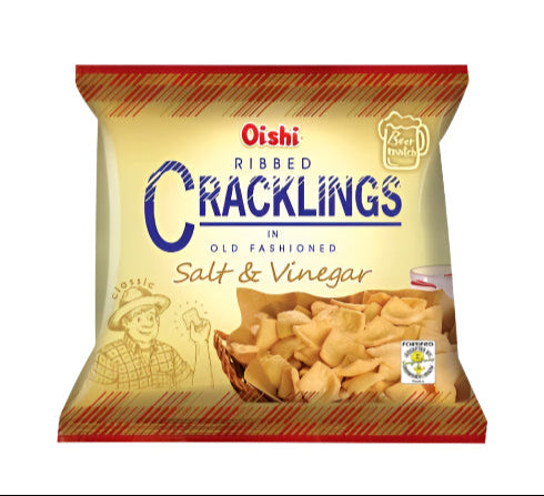 Ribbed Cracklings (Salt & Vinegar) - Oishi 50g