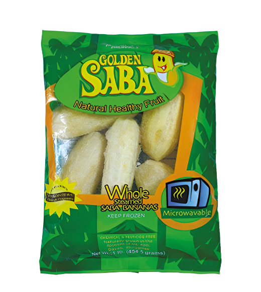 Saba Banana (Whole/Steamed) Golden Saba 454g